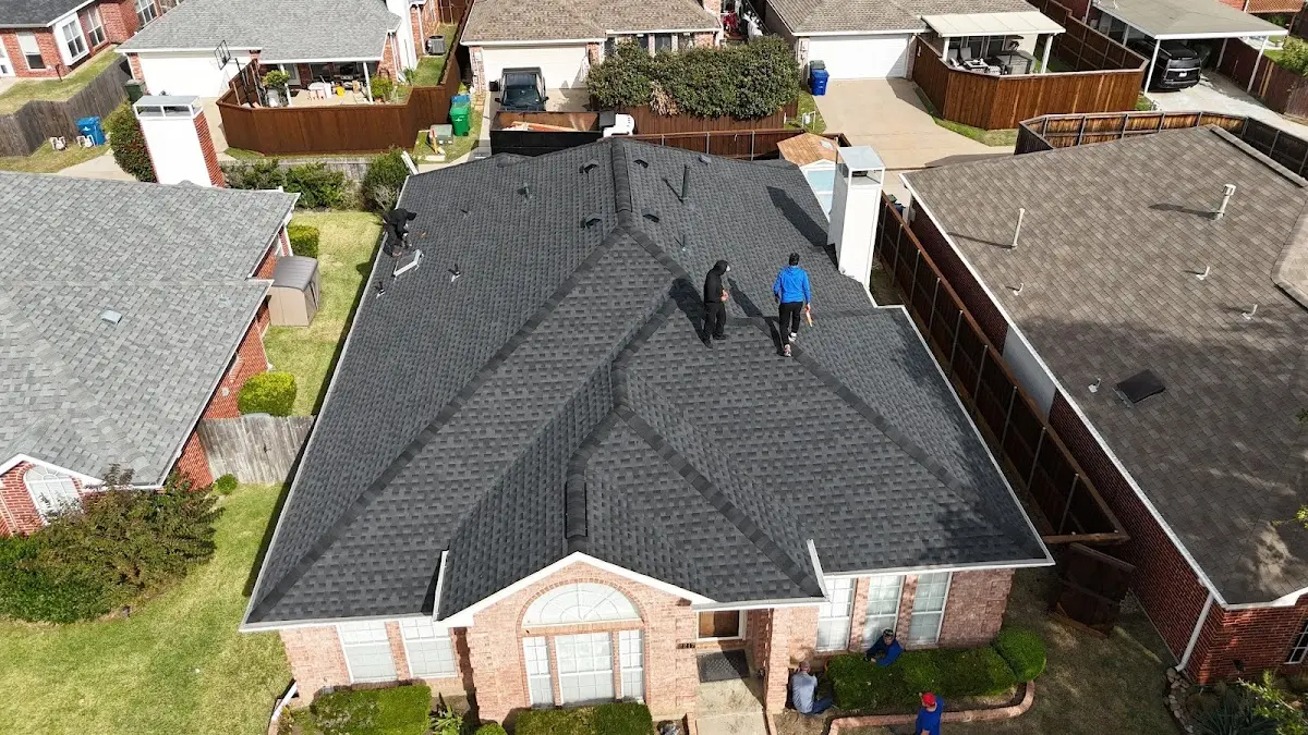 Slate & Tile Roof Repair work in progress on a Tarpon Springs property